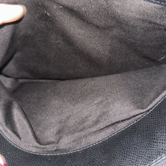 Coach leather black and cream with snakeskin straps very large bag nice - Picture 13 of 17